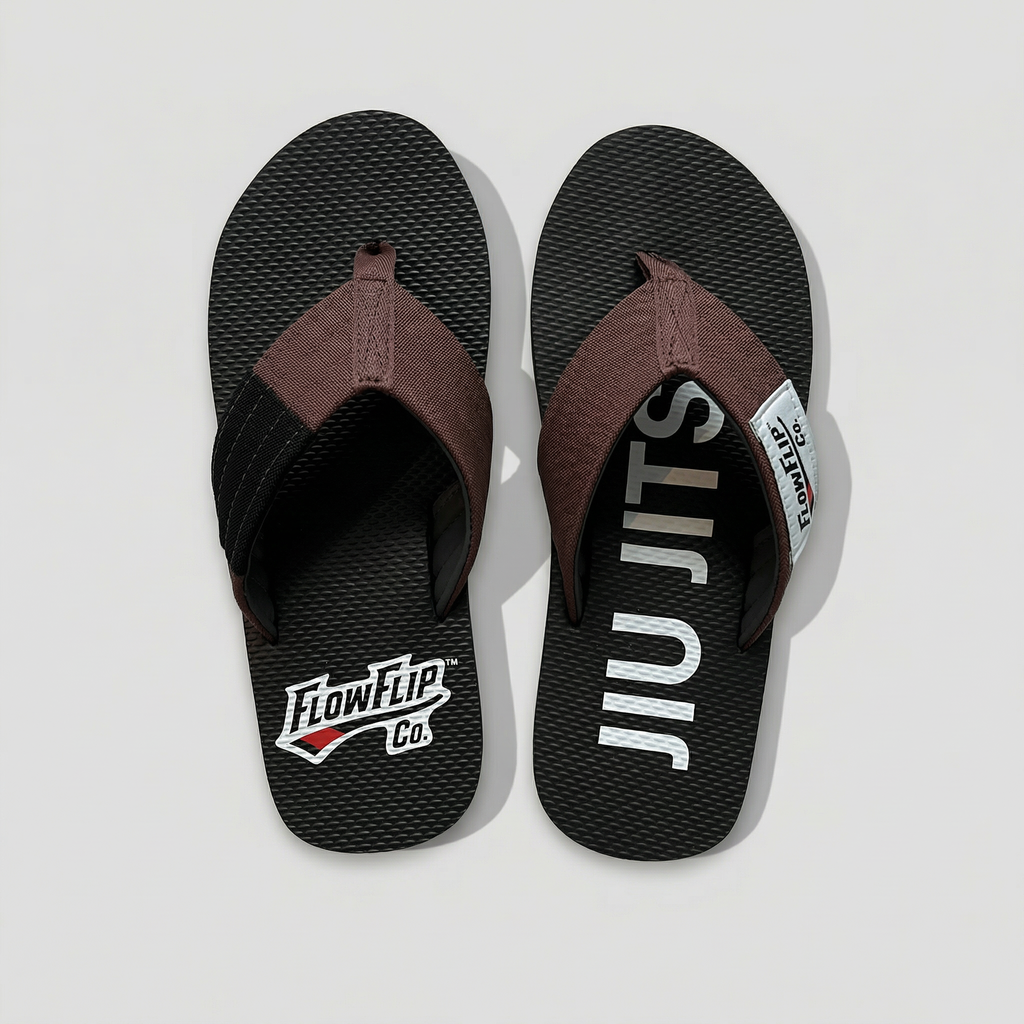 Brown Belt Jiu Jitsu Flip Flops