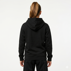 Back view of black orange belt Jiu Jitsu hoodie.