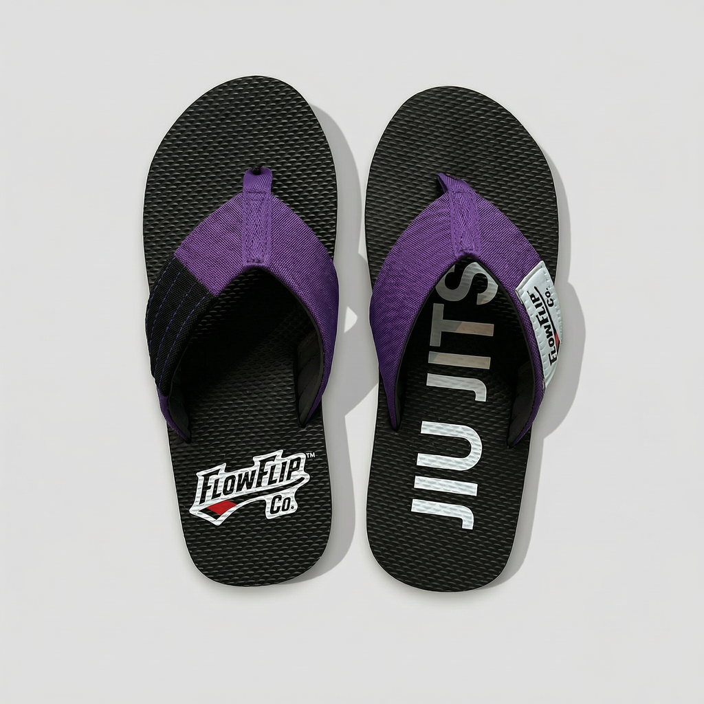 Purple Belt Jiu Jitsu Flip Flops