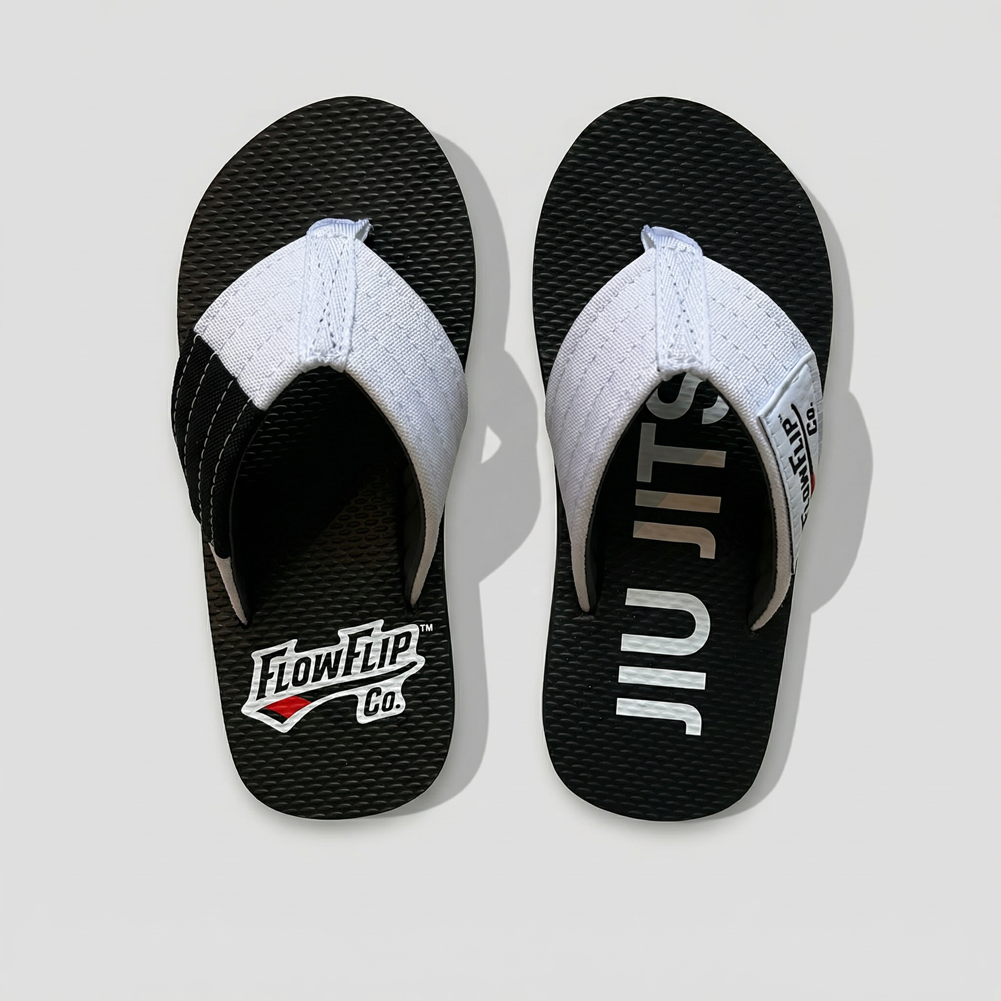White Belt Jiu Jitsu Youth Flip Flops