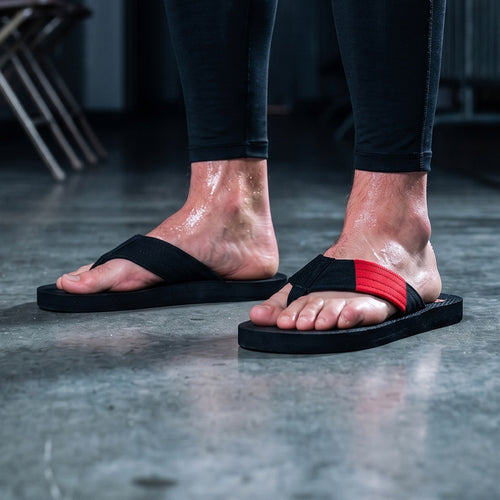 Black Belt BJJ Flip Flops