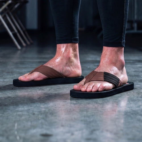 Brown Belt BJJ Flip Flops