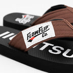 Chanclas de jiu-jitsu brasileño (BJJ) de cinturón marrón
