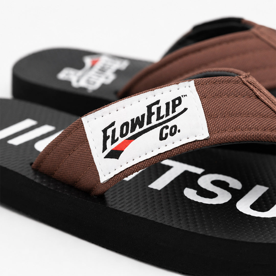 Chanclas de jiu-jitsu brasileño (BJJ) de cinturón marrón