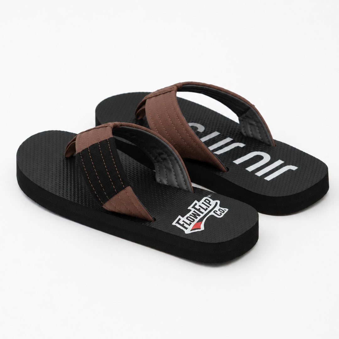 Chanclas de jiu-jitsu brasileño (BJJ) de cinturón marrón