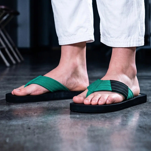 Green Belt BJJ Flip Flops
