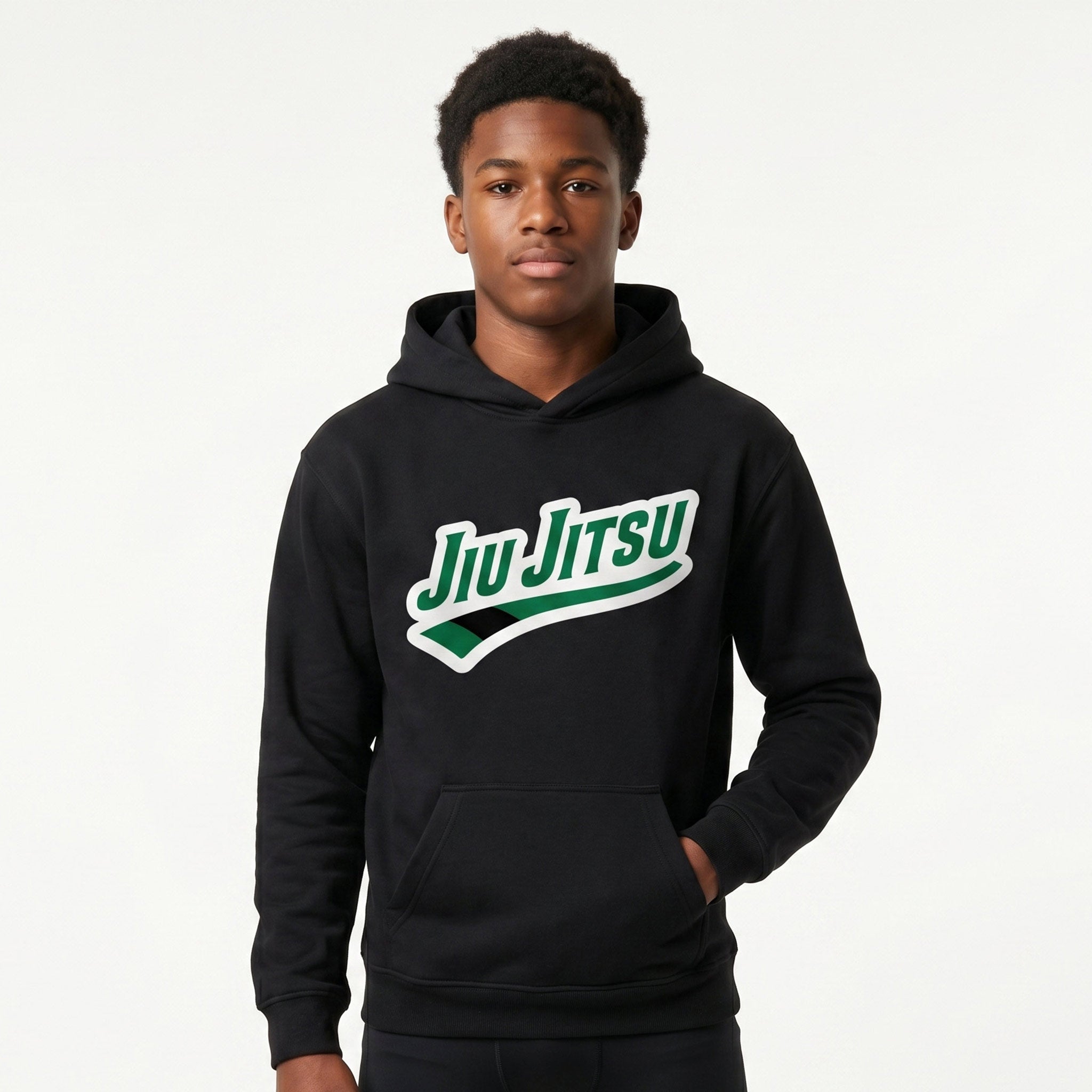 Green Belt Jiu Jitsu Hoodie
