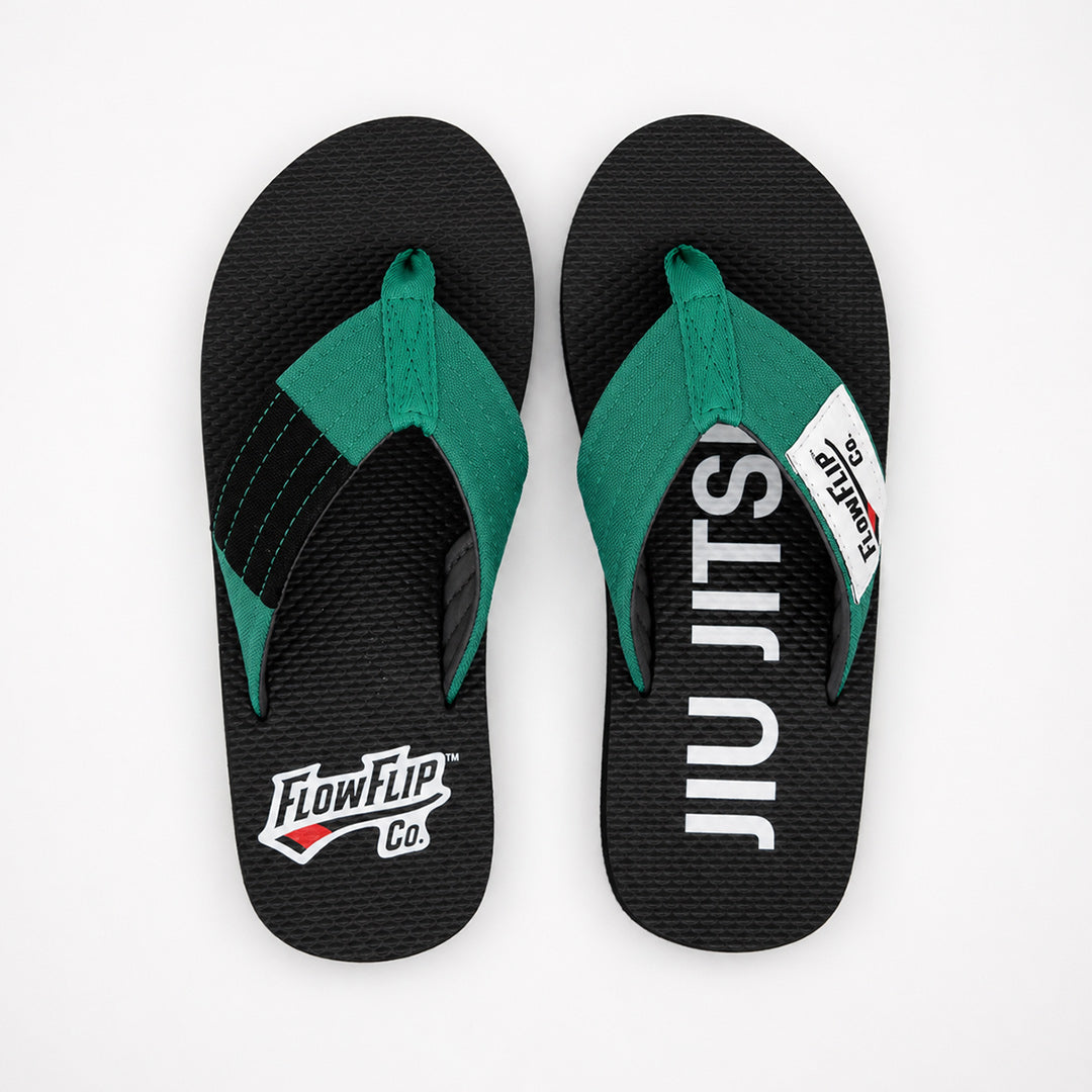 Green Belt BJJ Flip Flops