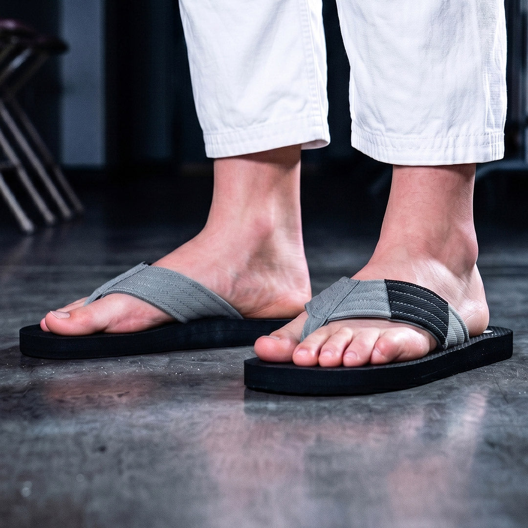 Grey Belt BJJ Flip Flops