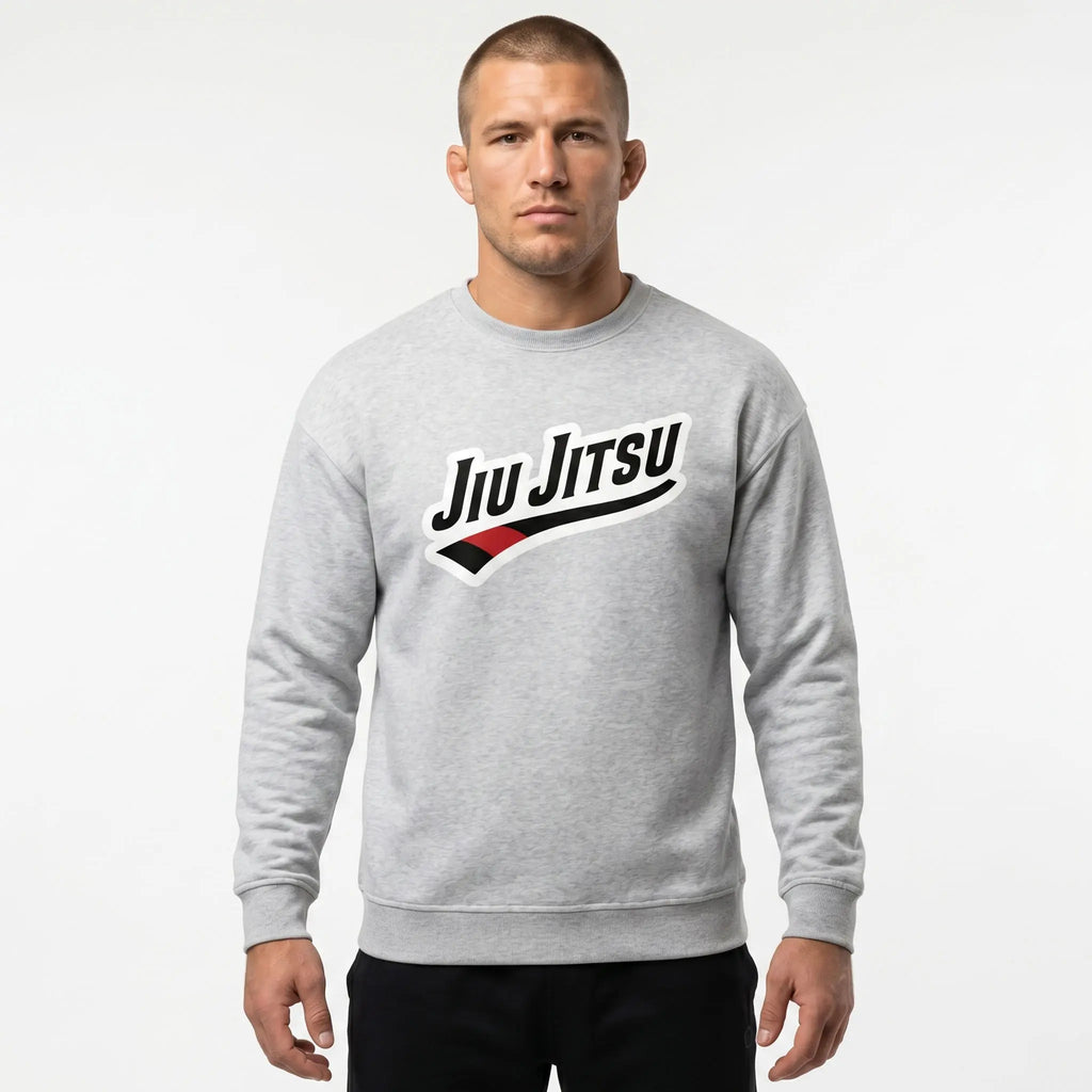 Grey Jiu Jitsu Crewneck Sweatshirt