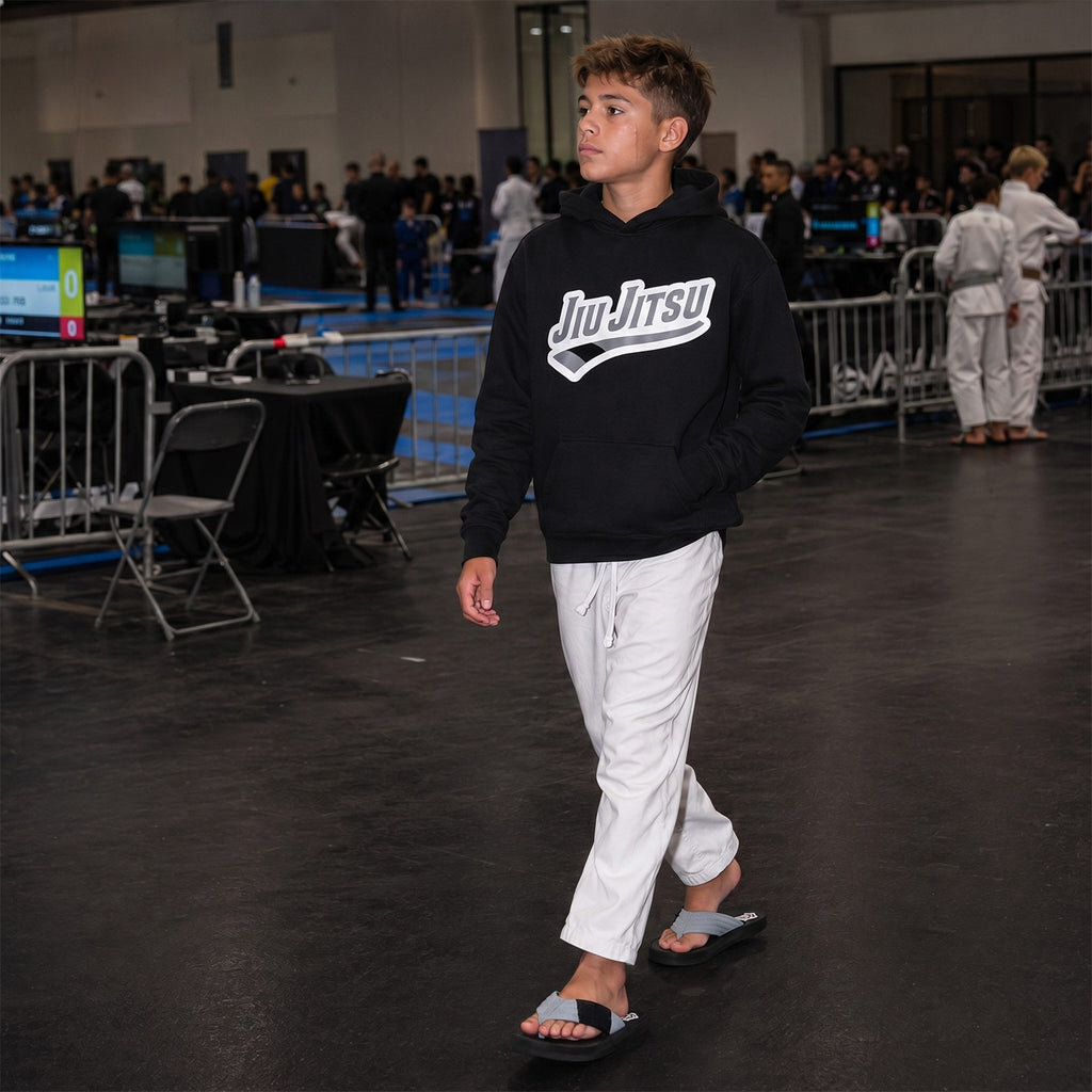 Sudadera con capucha Jiu Jitsu de Cinturón Gris