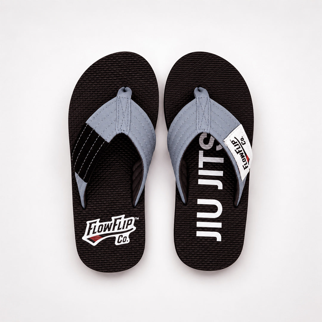 Grey Belt BJJ Flip Flops