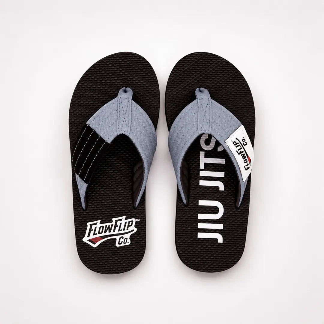 Grey Belt BJJ Flip Flops