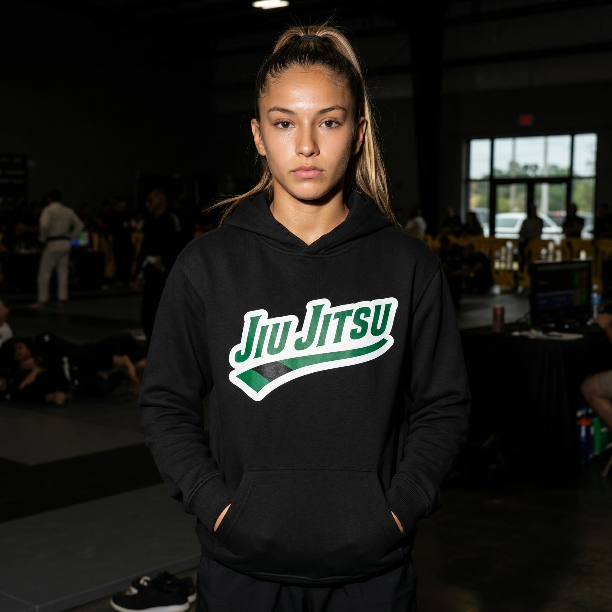 Green Belt Jiu Jitsu Hoodie