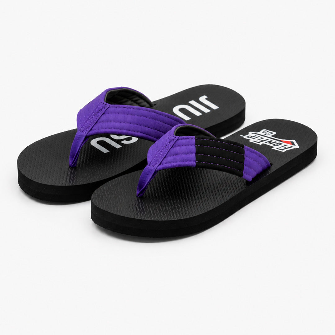 Purple Belt BJJ Flip Flops
