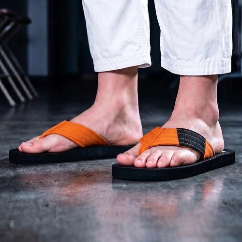 Orange Belt BJJ Flip Flops