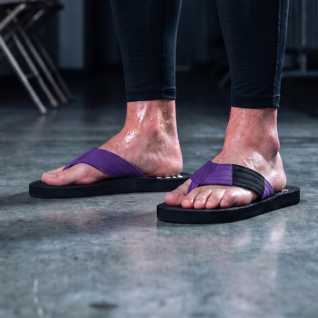 Purple Belt BJJ Flip Flops